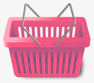 Shopping Cart Pink - Pink Shopping Basket Icon, HD Png Download, Transparent PNG