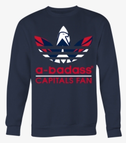 A Badass Washington Capitals Fan And Adidas Logo T - Long-sleeved T-shirt, HD Png Download, Transparent PNG