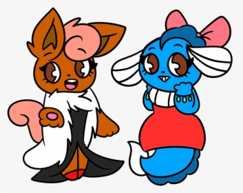 Juni And Chase In Prom Dresses By Puddingcustard1234 - Cartoon, HD Png Download, Transparent PNG