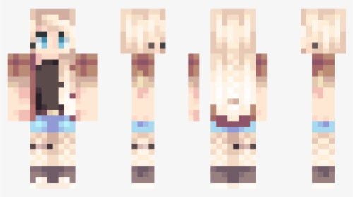 Blonde Girl Minecraft Skin Pe, HD Png Download, Transparent PNG