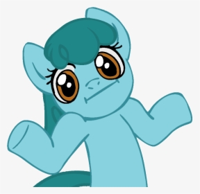Mlp Shrug Derpy Clipart , Png Download - My Little Pony Meme Png, Transparent Png, Transparent PNG