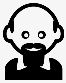 Man With Bald Head And Hairy Bard - Portable Network Graphics, HD Png Download, Transparent PNG