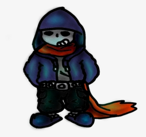 A Hooded Figure Watches The Commotion From Afar Time - Cartoon Hooded Figure, HD Png Download, Transparent PNG