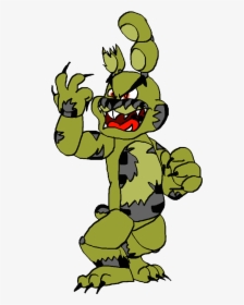 Springtrap By Pizza - Cartoon, HD Png Download, Transparent PNG
