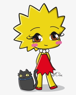 Lisa Simpson Chibi By Dcrmx Lisa Simpson, Homer Simpson, - Lisa Simpson Chibi, HD Png Download, Transparent PNG