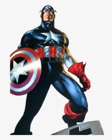 Transparent Captain America Comic Png - Captain America Steve Mcniven, Png Download, Transparent PNG