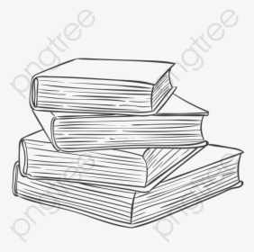 A Stack Of - Books Sketch Png, Transparent Png, Transparent PNG