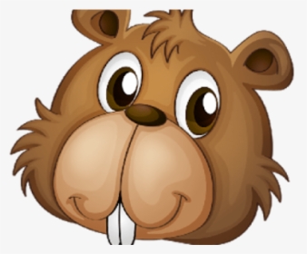 Hyena Clipart Face - Beaver Cartoon Face, HD Png Download, Transparent PNG