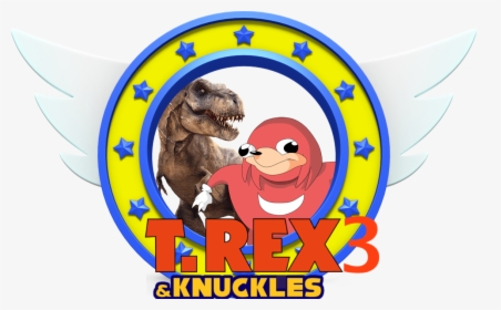 T-rex 3 And Knuckles - Sonic The Hedgehog Rings Png, Transparent Png, Transparent PNG