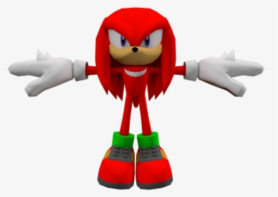 Download Zip Archive - Sonic Heroes Knuckles Model, HD Png Download, Transparent PNG