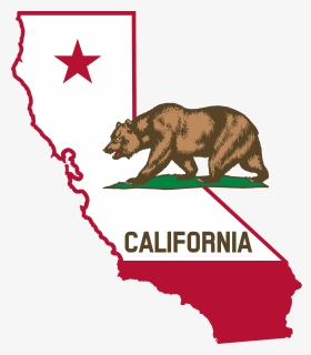 Outline And Flag - California State Logo, HD Png Download, Transparent PNG