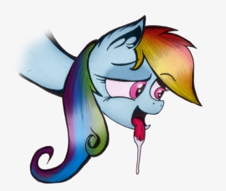 Inky-draws, Drool, Expression, Hungry, Rainbow Dash, - Cartoon, HD Png Download, Transparent PNG
