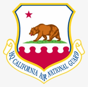 California Air National Guard Usaf Patch - California Flag In State, HD Png Download, Transparent PNG