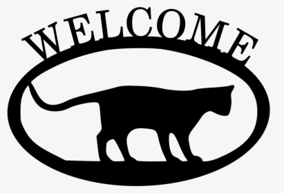 Cat Welcome Sign   Class, HD Png Download, Transparent PNG