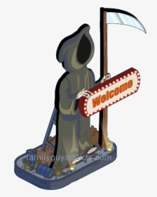 Death Welcome Sign - Cartoon, HD Png Download, Transparent PNG
