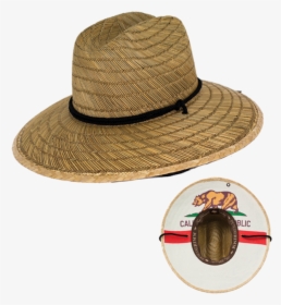 California Flag Straw Hat, HD Png Download, Transparent PNG