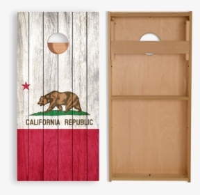 Full Size California Bear Flag Cornhole Boards With - New California Republic Flag, HD Png Download, Transparent PNG