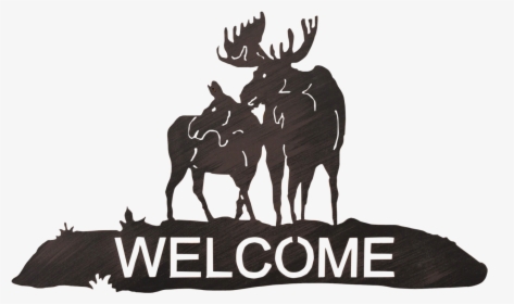 Iron Moose Welcome Sign - Coat Rack, HD Png Download, Transparent PNG