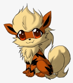 Growlithe Drawing Adorable - Cute Arcanine, HD Png Download, Transparent PNG