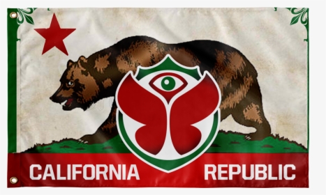 California Republic Flag For Tomorroland - California Flag Heart, HD Png Download, Transparent PNG