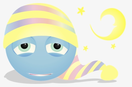 Graphic, Sleepy Smiley, Tired, Bedtime, Goodnight - Para Dar Las Buenas Noches Gratis, HD Png Download, Transparent PNG