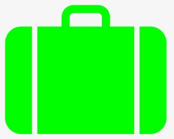 Suitcase Icon Green - Transparent Background Black Suitcase Png, Png Download, Transparent PNG