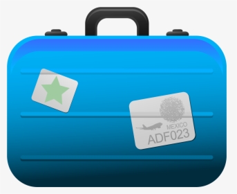 Transparent Blue Suitcase Png Clipart Picture - Suitcase Clipart Transparent Background, Png Download, Transparent PNG