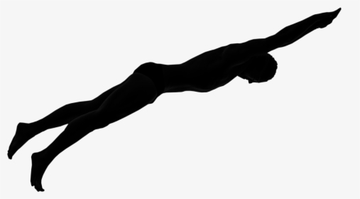 Swimming Silhouette Png Download - Human Swimming Silhouette Png, Transparent Png, Transparent PNG