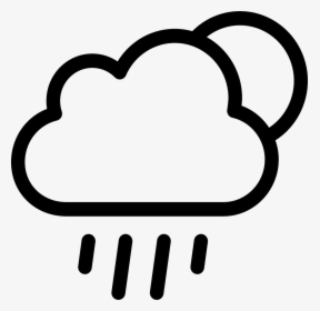 Png File Rainy Weather Icon Png - White Weather Icon Png, Transparent Png, Transparent PNG