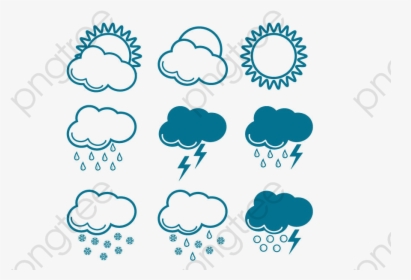 Transparent Cloud Icon Png Transparent - Rainy Icon Png Material, Png Download, Transparent PNG