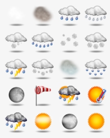 Weather Icons, HD Png Download, Transparent PNG