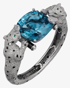 Diamond Ring With Panthers Png Clipart - Cartier Браслет Пантера, Transparent Png, Transparent PNG