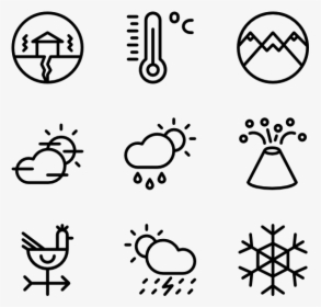 Essential Set - Weather Icon Vector Png, Transparent Png, Transparent PNG