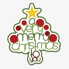Free Christmas Clip - Merry Christmas Clip Art Cute, HD Png Download, Transparent PNG