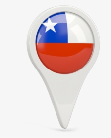 Round Pin Icon - Chile Flag Icon Pin, HD Png Download, Transparent PNG