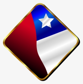 Chile Chilean Chili Free Picture - Red And Blue Flag Country With Star, HD Png Download, Transparent PNG
