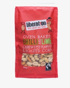 Liberation Oven Baked Chilli & Lime Cashews With Peanuts - Cashew, HD Png Download, Transparent PNG