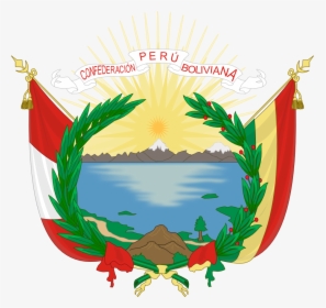 Flag, Coat Of Arms - Peru Bolivian Confederation Coat Of Arms, HD Png Download, Transparent PNG