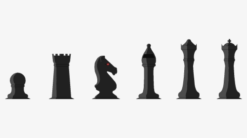 Chess Pieces Set - Chess Pieces 2d Png, Transparent Png, Transparent PNG