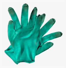 Surgical Gloves Green - Hand, HD Png Download, Transparent PNG