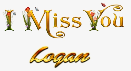 Logan Miss You Name Png - Calligraphy, Transparent Png, Transparent PNG