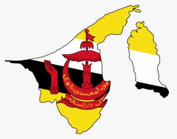 Brunei Map And Flag, HD Png Download, Transparent PNG