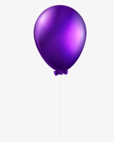 Purple Transparent Png Clip - Purple Balloon Transparent Background, Png Download, Transparent PNG
