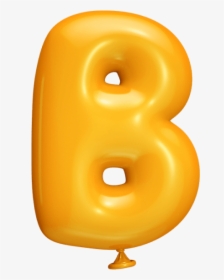 Yellow Balloon Font - Letter Balloons With Transparent Background, HD Png Download, Transparent PNG