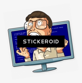 No Way Bill Gates Impossible Wrong Issue Stress Shocked - Stickers Telegram De Bill Gate Png, Transparent Png, Transparent PNG