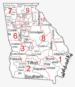 Georgia Judicial Districts And Circuits Map - New Echota Ga Map, HD Png Download, Transparent PNG