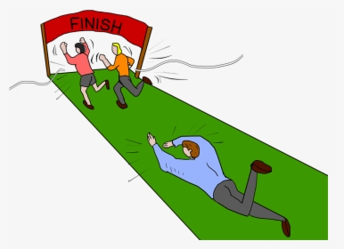 Finish Line, Finishing, Finishing Line, Race, Winner - Stopping Before The Finish Line Cartoon, HD Png Download, Transparent PNG