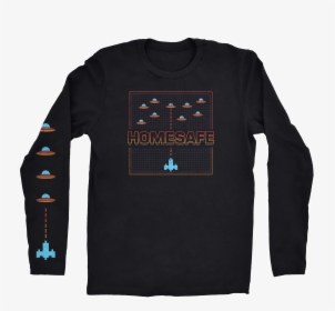 Space Invader Long Sleeve - T-shirt, HD Png Download, Transparent PNG