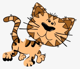 Cat Svg Clip Arts - Cat Cartoon Transparent Background, HD Png Download, Transparent PNG