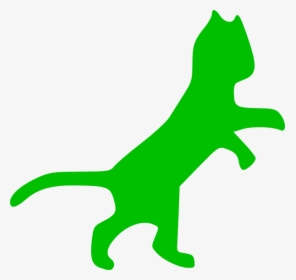 Green Cat Svg Clip Arts - Cat Clip Art, HD Png Download, Transparent PNG